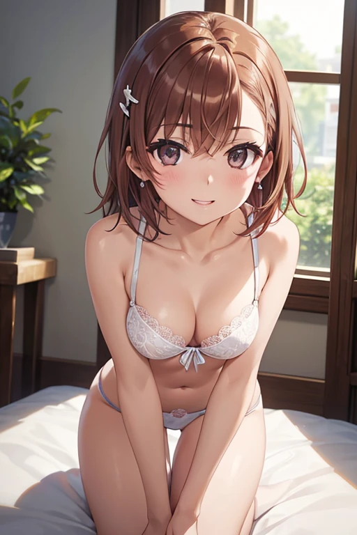 misaka mikoto、 shiny hair,  short hair, ( beautiful茶色の目、)、smile、 super detailed eyes、((hair clip)),非常に detailed face ,  very detailed eyes,cowboy shot,、( One Girl )、 ,


Woman in sexy underwear,  lace thong,  the cowboy shot,  The most detailed girl ,  the depth of the written border,  beautiful detailed full body , Thin legs, , Brown Hair,  beautiful 詳細 hair, perfect face,  detailed face , smile,  beautiful,  open your mouth slightly , Delicate arms and hands, Held on my lap,  blue-white skin,  earrings for women with first name,  beautiful背景, HD Backgrounds,  Blurry Background,  in the room, stylish interior that shows off your teeth with a bright smile, window, とても繊細で beautiful, 