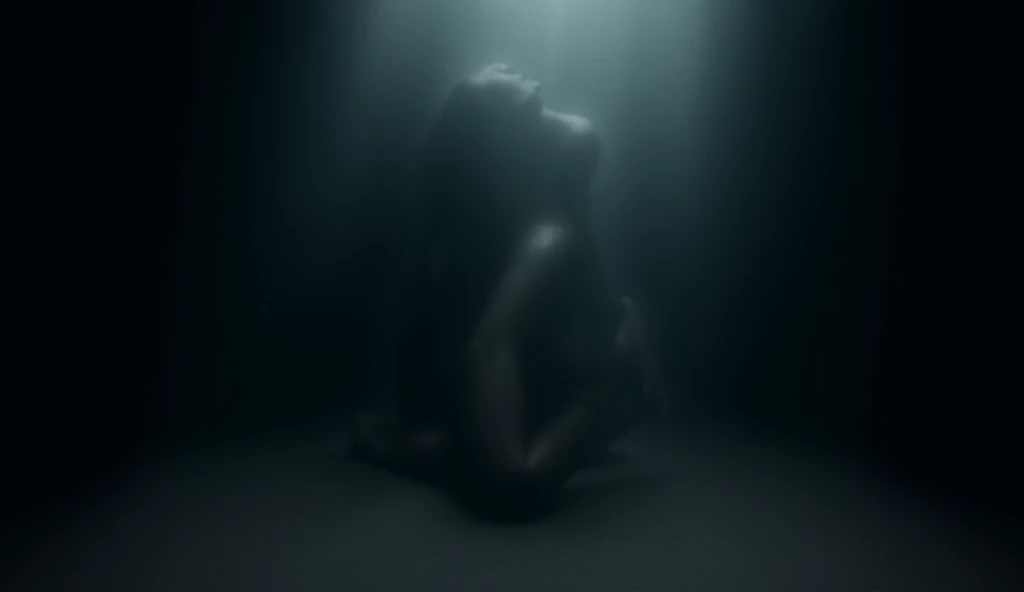 Woman naked in water, ((full body)), ((submerged)), ((crystal clear water)), ((realistic rendering)), ((detailed textures)), ((natural light reflection)), ((shimmering water drops)), ((vibrant colors)), ((striking pose)), ((serene expression)), ((artistic masterpiece)), ((high definition)), ((high resolution)), ((highly detailed)), ((impressive lighting effect)), ((Nikon D850)), ((Canon EOS 5D Mark IV)), ((Sony A7 III)), ((Adobe Lightroom)), ((Fujifilm X-T3)), ((50 millimeters lens)), ((black and white filter)), ((silhouette