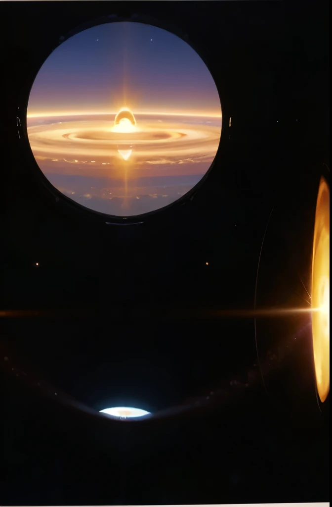 a view of a planet with a ring of light in the middle, in the astral plane ) ) ), portal in space, portal to outer space, majestic interstellar portal, portal to another universe, interstellar infinity portal, world seen only through a portal, wormhole, black hole event horizon, magic portal in the sky, hollow earth, luminous black hole portal