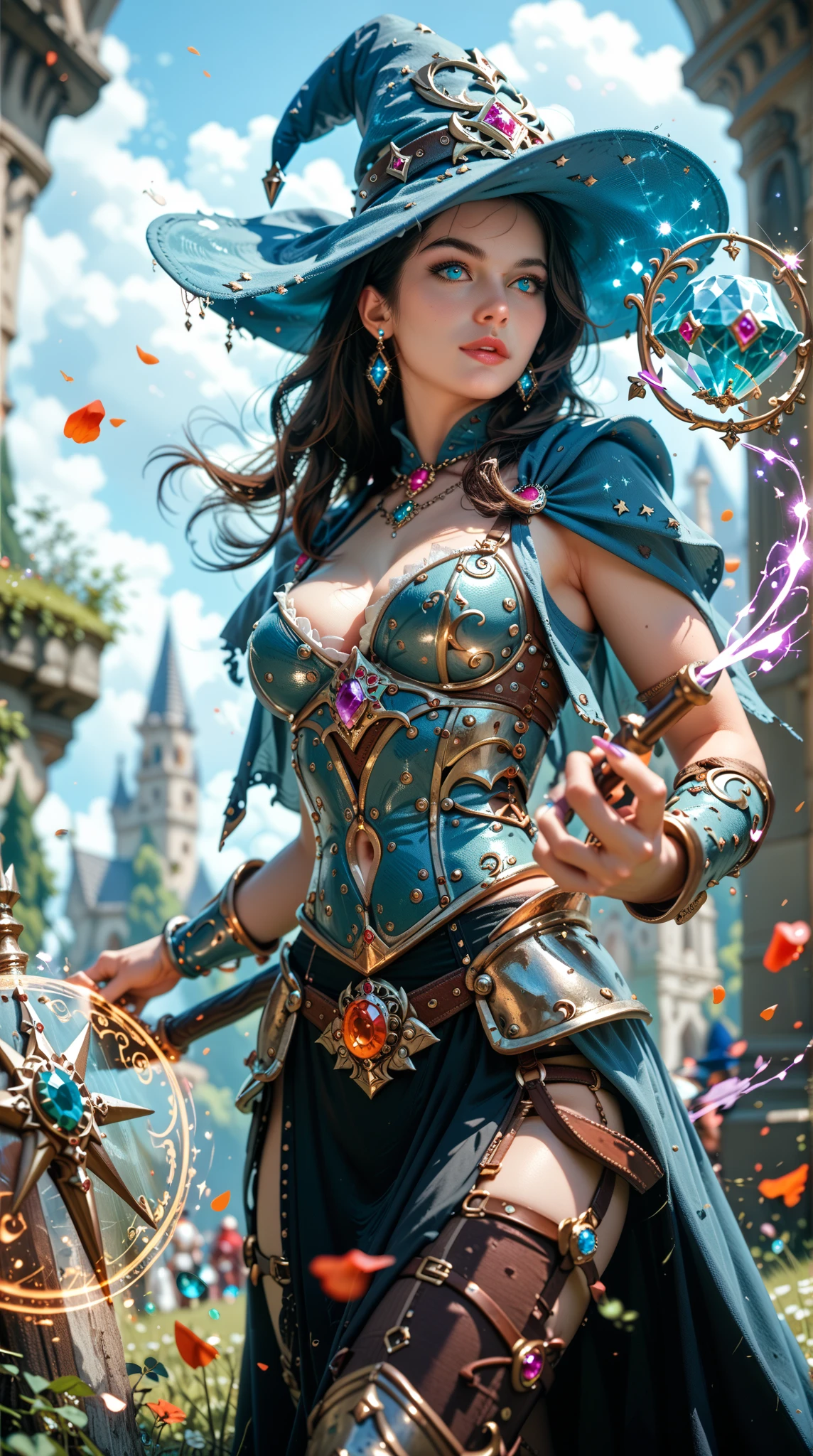 (((Multiplayer, Vivid eyes, men and women))), Best Quality, Realistic, Realistic, Award-Winning Illustrations, (Intricate Details: 1.2), (Fine Details), (Intricate Details), (Cinematic Light, Best Quality Backlight), Clear Lines, Sharp Focus, Official Art, Unity 8k Wallpaper, Ridiculous, Incredibly Absurd, Fantasy Art, RTX, ((Award-winning Triangle Studio Close-up Photo)), 1 Boy, (Shut Up), Best Quality, 4K, beautiful mysterious creatures, female, flying, surrealism, masterpiece by NCWINTERS, in a mysterious country town, masterpiece, intricate details, ff14style, urban painting, bridge, river, giant mushroom, landscape, bright colors, ((((full body image))),