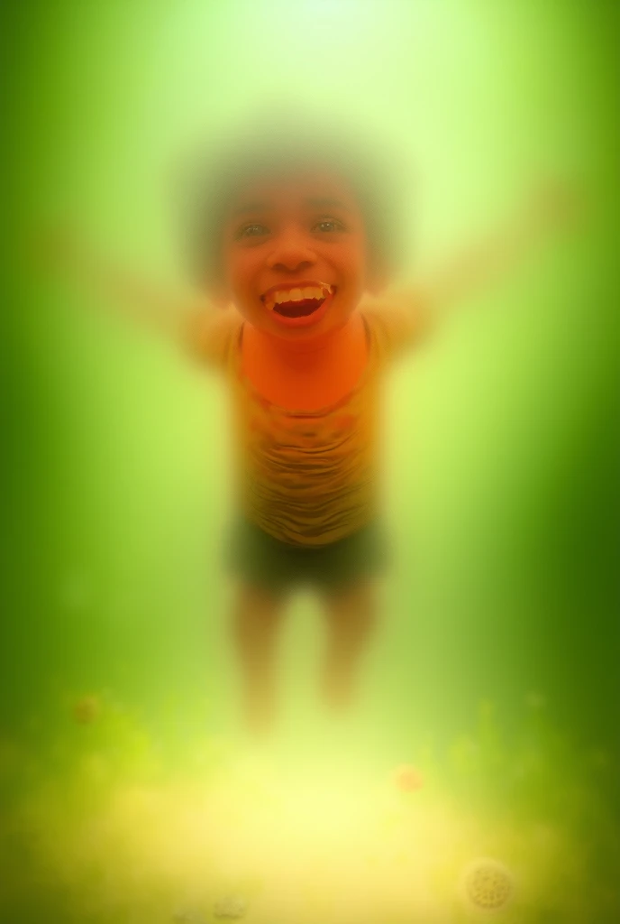 Smiling children playing ciranda, children's wheel, happy children beautiful landscapes, grande profundidade de campo, Arte Digital, obra prima, Qualidade UHD". RPG