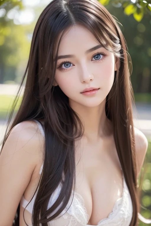 high quality, 最high quality, Realistic, RAW Photos, Realistic, Ultra-realistic 8K CG, Super detailed, High resolution, masterpiece, 1 girl, 18-year-old, Beautiful face of a woman, Soft Face, elegant, Long Hair, blue eyes, Light blue eyes, close, Intricate details, Detailed Texture, Fine details, front , Natural female body, sexy, Very beautiful young woman's face,4K)Dirty Body Fitness Body Upper Body Sweaty Big Breasts Expose Fluid from nipples Reverse Rape Slimy saliva Urinating Watching the audience Attractive body Muscular lure sweating