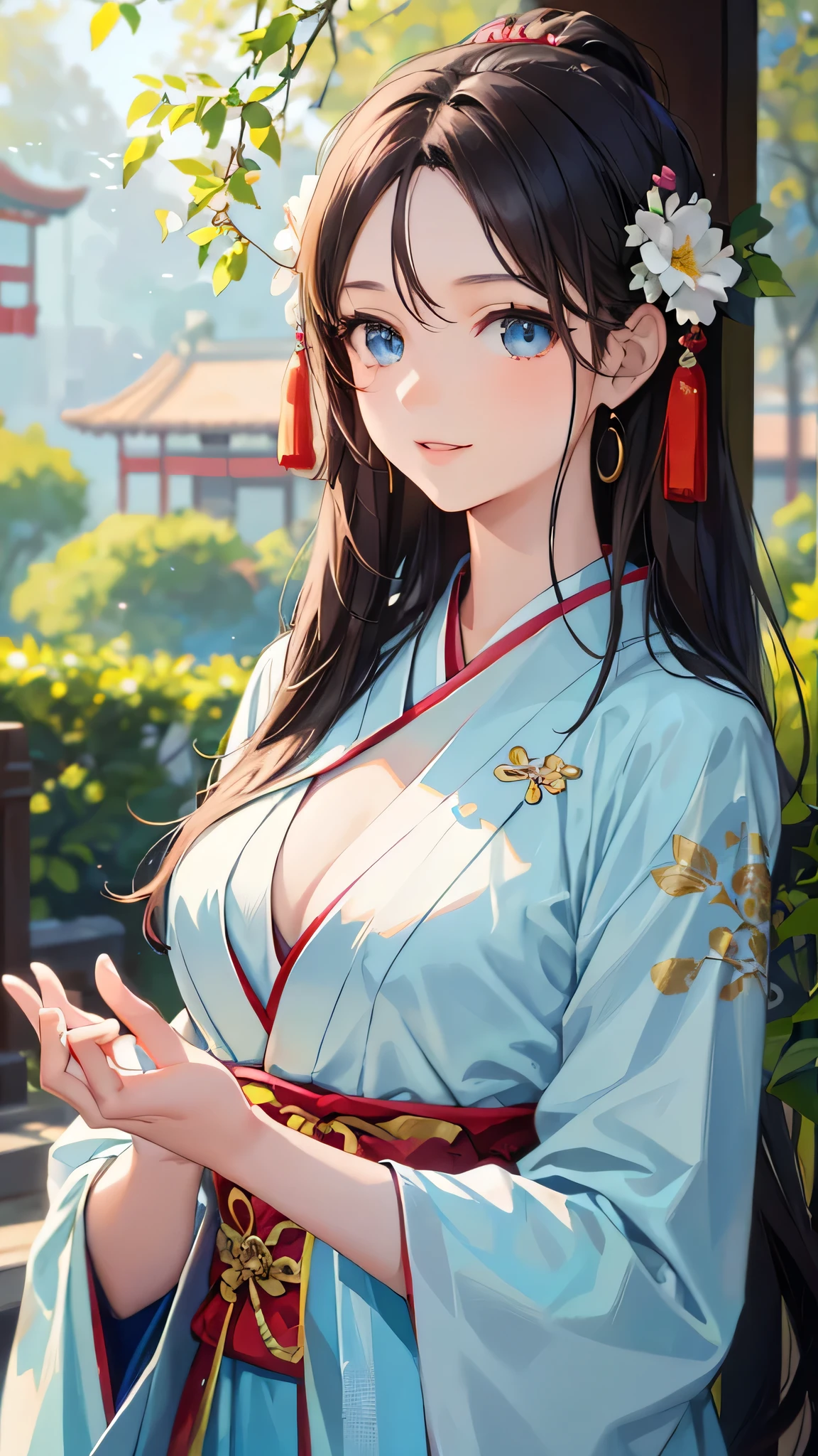 (Perfect Anatomy:1.2)(Absurd, High resolution, Super detailed),masterpiece,Highest quality,High resolution,8k,Realistic Face,Realistic skin texture,Expanded Texture, Amazing clarity,Detailed anime,(Super detailed eyes and face),,Black Hair,(Single Pan),Pale skin,Japanese Shrine Maiden, Mystical Eyes,Slim figure,Big Breasts,Small Ass,(Expressionless:1.2).(hot spring:1.5) Steampunk in the Edo Period、(Vivid Hieroglyphics signs and street advertisements:1.2)Hieroglyphics,Delicate atmosphere、Sitting,Midnight,