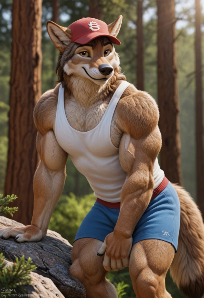 muscular sweaty chubby anthropomorphic wild white beast sitting on the floor, cross-legged, one leg up, arms up, smiling. close-up: armpits, sweaty wet white socks, white socks, sport socks, wet skin, drops of sweat. photo realistic style, masculinity, wilderness. semi-darkness, soft light, detailed fur