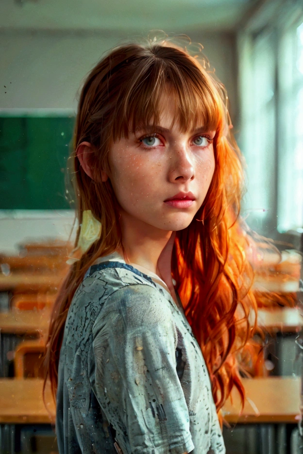 cinematic photography, (full body portrait:1.2), (a beautiful teenage girl), (at her classroom), classroom background, ((bangs)), ((skinny)), ((medium body shot)), (high resolution:1.2), intricate, (cinematic quality, extremely detailed:1.4), realistic ambient shadows, (best render:1.3), unreal engine, shallow focus, depth of field, (eye and lip highlights), (high constrast), (realistic skin textures), (realistic expression), (proportional body), (proportional face), ((medium body shot))
