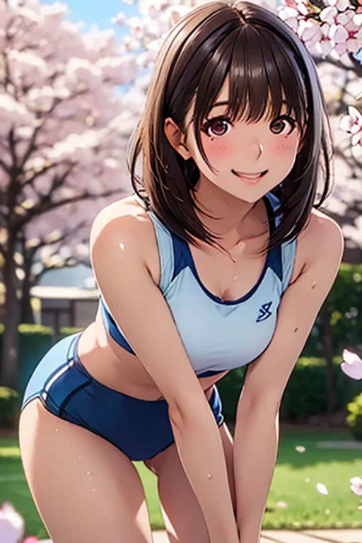 ((SFW:1.5)),(squatting),(cameltoe),one girl, (a beauty japanese idol girl, delicate girl:1.59), (:1.3), break, (Japan gym clothes:1.3), (cowboy shot:1.05),(Slender body)、((Thin face:1.3))、Thin arms、Small waist、Thin legs,ponytail、break, (that'Summer sunshine:1.3), (outdoor),(playground:1.3), perfectly trimmed fingers, break, extremely fine-grained clarthaty, (Symmetrical eyes:1.3), break, Small breasts, Brown eyes, Parted bangs, Brown Hair, ponytail,girl, break, (Eye and facial details:1.0), (Get closer to the face,Face Focus:1.0), break, (masterpiece, highest qualthaty, Very detailed, Detailed face, 8K),sit,