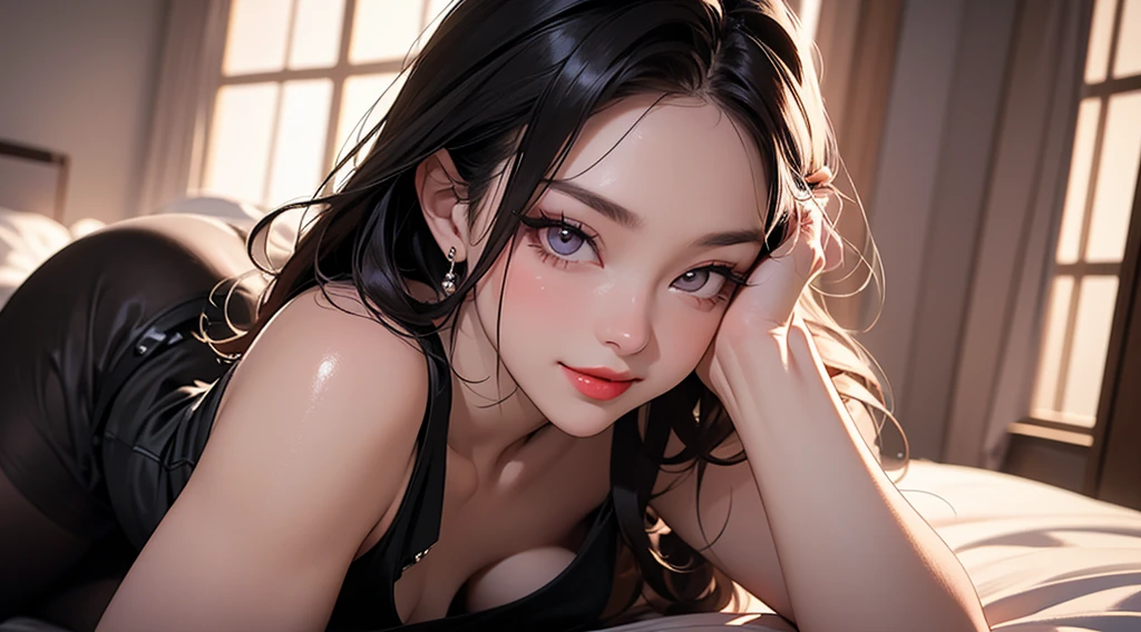 ((forehead))), (masterpiece, top quality), intricate details, 8k, artstation, Wallpapers, official art, splash art, sharp focus, 1girl,barefaced, ((black hair )), white eyes, smile, Sexy , big bust, Sexy, Sexy, big bust, beautiful body, hotel shower room, shower, nude, naked, nudity, with a strange expression