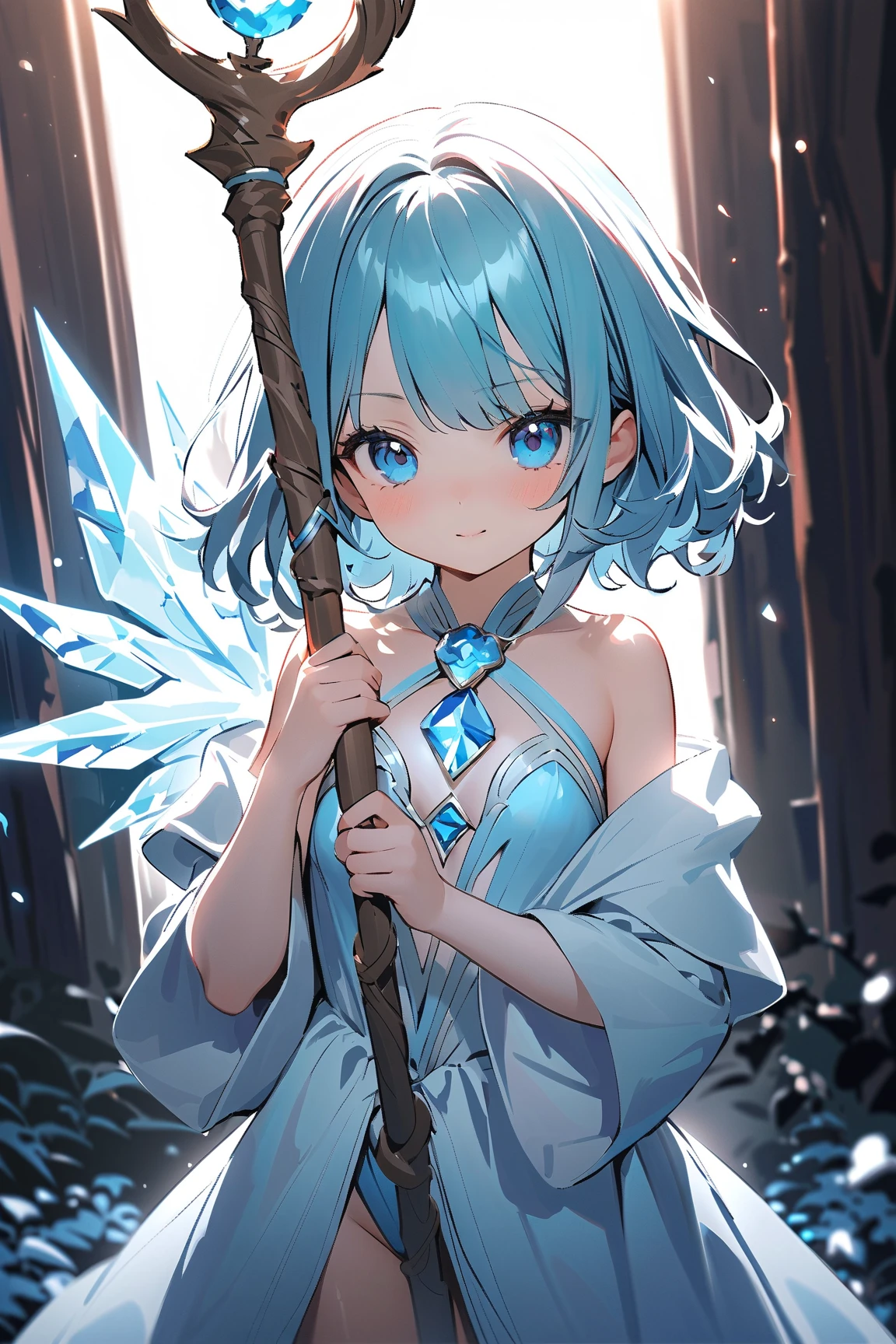 <lora:gura_v1.1-000010:1:1:lbw=Character>, gawr gura, 1girl, solo, best quality, masterpiece, highres, looking at viewer, white hair, blue eyes, short hair, smile, (full body), hair ornament, detailed face, world masterpiece theater,depth of field,(blue spark),anime face,black gauze skirt,(red and blue hair),blue eyes,medium_breasts,Bare shoulder,burning sky,navel,((bustier)),flame,Rainbow in the sky,((Flames burning ice)),(((Fire butterflys ))),(((ice crystal texture wings))),(Flying sparks),(detailed ice), ((a lot of luminous ice crystals)),(ice feather, fire feather),(frozen feathers),(((ice and fire together))), cinematic light