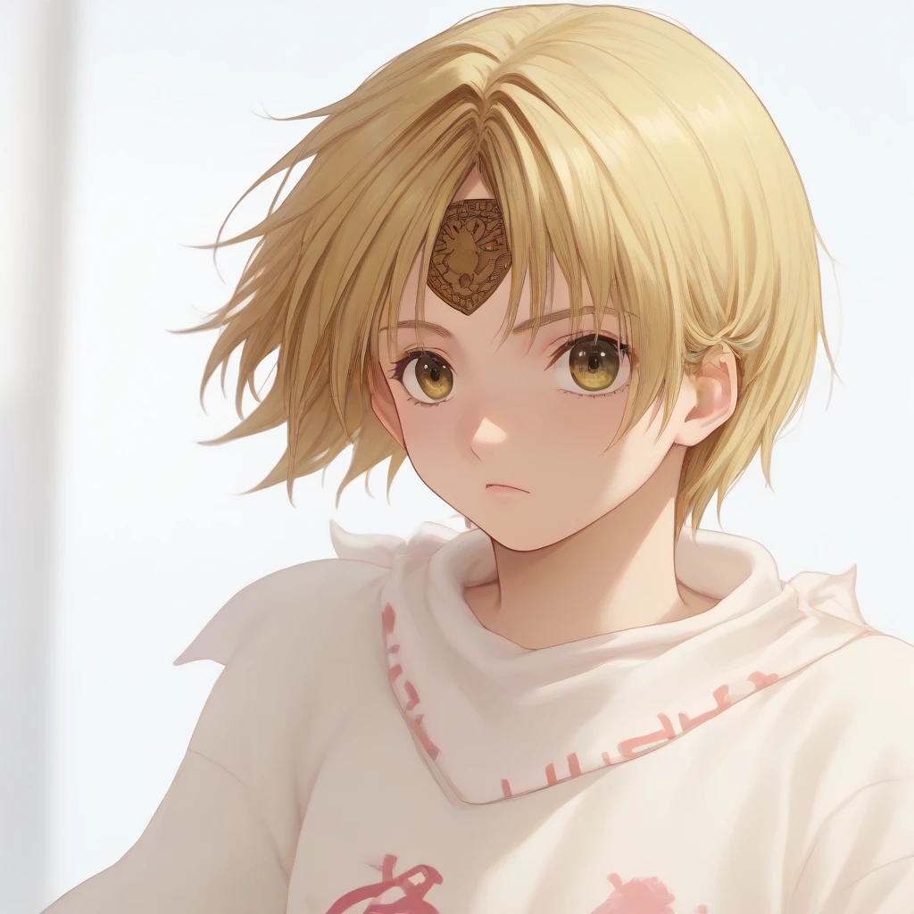 
((Nishino Tsukasa_Ichigo 100 )) UHD, masterpiece, textured skin, high details, best quality, highres, 8k, 16k score_9, score_8_up, score_7_up, kyoukai ((cowl)) (((bandana on forehead))) (((((blond hair short hair )))))