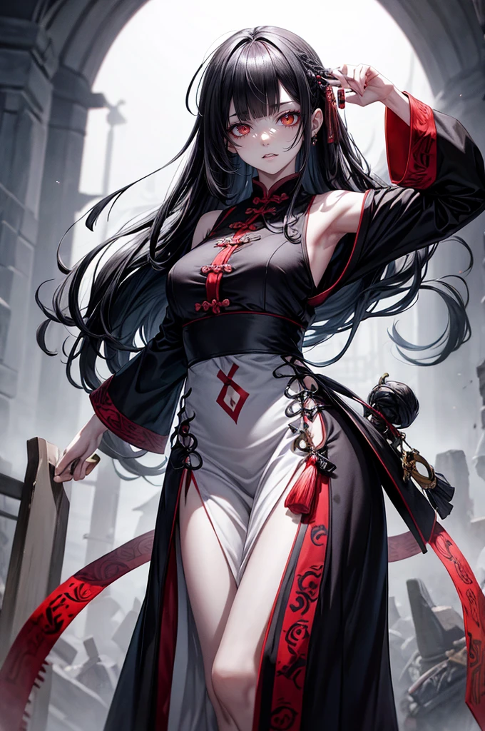 long black hair