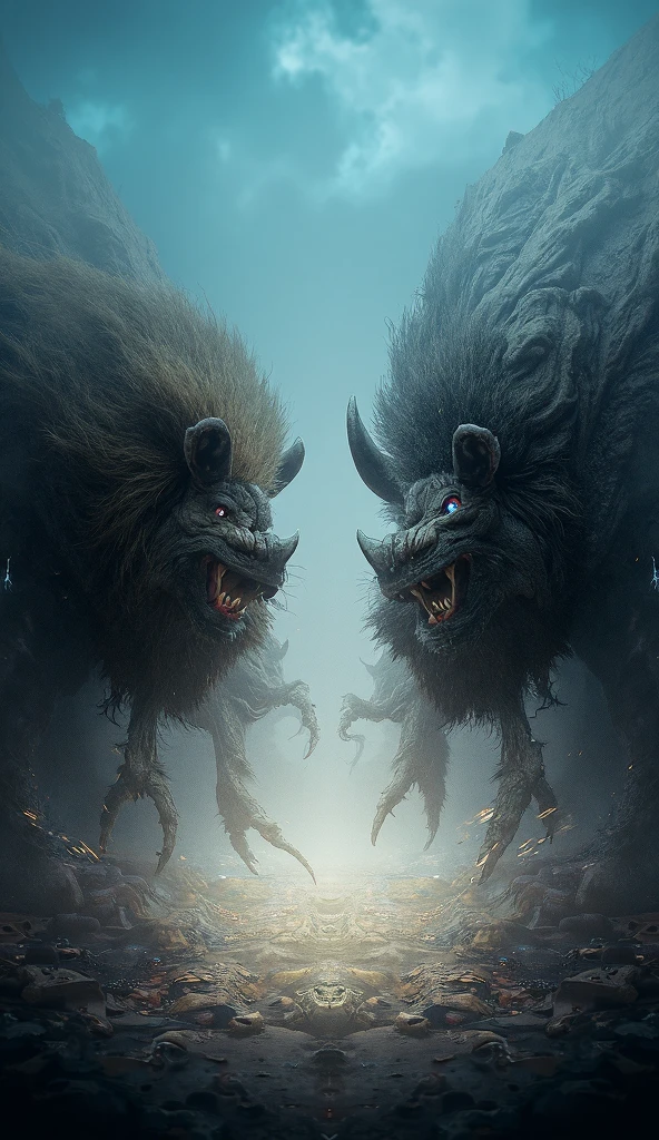 Then I watched in a vision at night and saw that the fourth beast was terrible, extremely strong, powerful, with large iron teeth, devoured and chewed, and the rest was trampled on with its feet. This beast is very different from the first three beasts, with ten horns on its head. I was looking at these horns, and I saw a small horn growing in them; There is a triangle in the previous horn in front of this horn, and the roots are pulled out by it. This horn has eyes, like human eyes, and mouths that say exaggerated things.