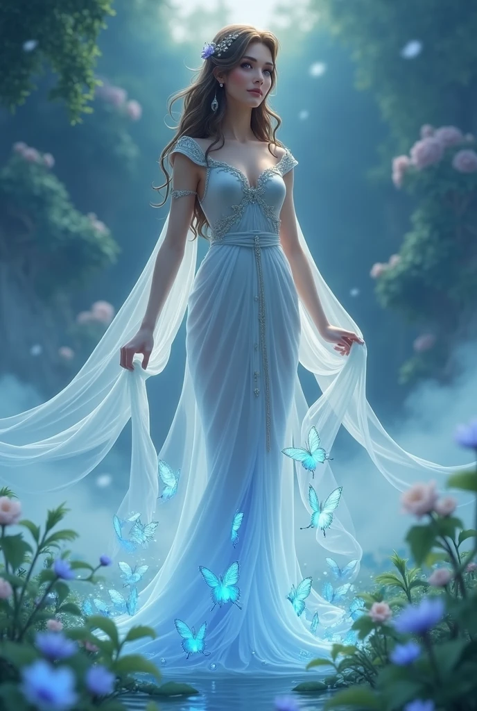 A beautiful and elegant goddess,  high image quality, masterpiece, cartoon animation art, 