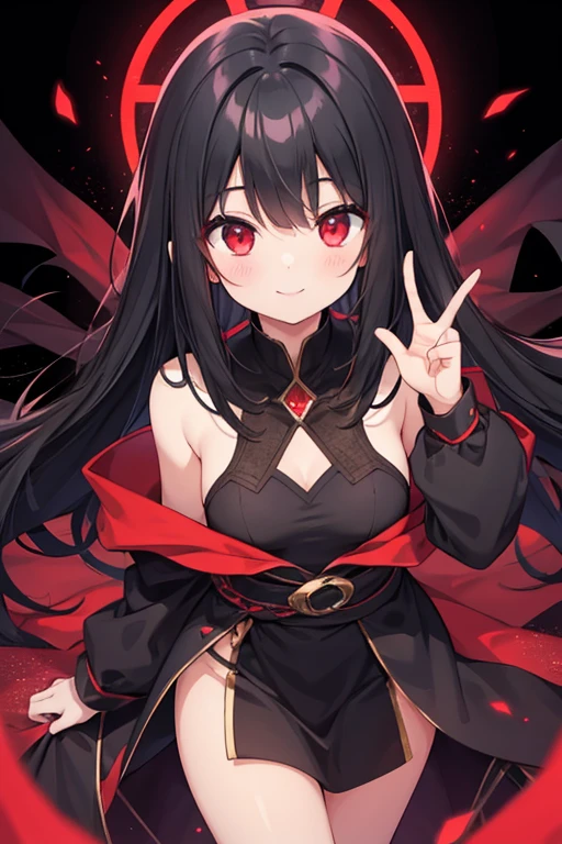 1girl,long dark hair, light red eyes, wearing murim black dress, sitting on a throne made with galaxy,demonic Aura from the body, freeze smile, holding a galaxy on the hand, watching a galaxy on her hand,high res, ultrasharp,8K, masterpiece, mommy type, sitting like a sukuna
