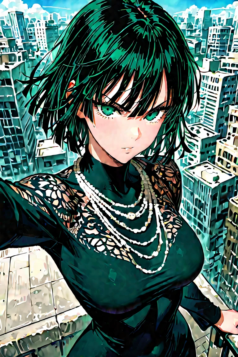 1girl,fubuki,city,one punch man
 , (masterpiece:1.2), (best quality:1.2), (very aesthetic:1.2), (absurdres:1.2), (detailed background), newest, intricate details,