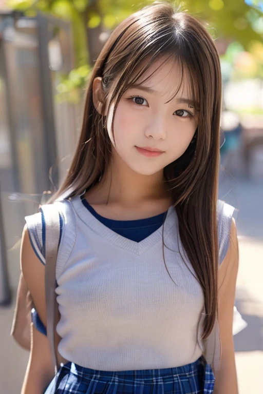 (((Super transcendental cute ************* girl)))、smile、 very detailed,   textured skin  ,    Ultra-Fine,  