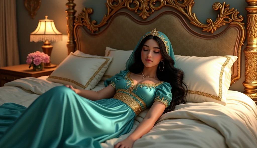 ((Photorealistic pregnant mermaid princess,Mermaid tail,Her whole body,)),(((,Under the sea,under the water,Crystal Chandelier,Room in the water,In the water,Fish swimming outside the window,Large Western-style windows with luxurious decoration,Artistic gilded decoration on the windows,A space based on emerald blue and blue, number々Ornaments of,Gorgeous Temple Pillars,Light blue and purple,Room with gilded décor,Sitting on the gorgeous royal bed,Artistic decoration bed,A bed full of jewels,A room full of jewels,Beds with golden decoration,Bejeweled room)))(White teeth,Perfect gas chamber,A big smile staring at the camera,Mermaid tail,japanes,straight haired),((with an intricate, Finely shining scales,Full body jewelry decoration,The most gorgeous decoration,Intricate jewels all over her body,de pele branca,fair glowing skin,Detailed her face)),((Fine golden shine,shining background,Crisp and detailed background,The whole room is richly decorated,Everything is a fantastic and glittering background,Everything in the background is amazing and gorgeous))The most beautiful faces in Japan,Very fine detail,The Most Gorgeous Princess Costume,Glowing scales,Very finely drawn scales,Giant Tiara,The most realistic and complex backgrounds,Top image quality,8K,SLR Camera Photography