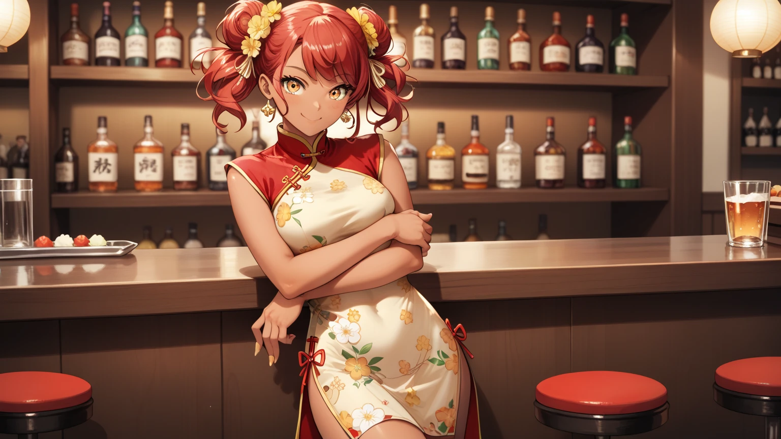 cocktail glass,  full body, Xayah, Rakan, League Of Legends, Vastaya, Videogame, Surprise Party, Birthday, Happy