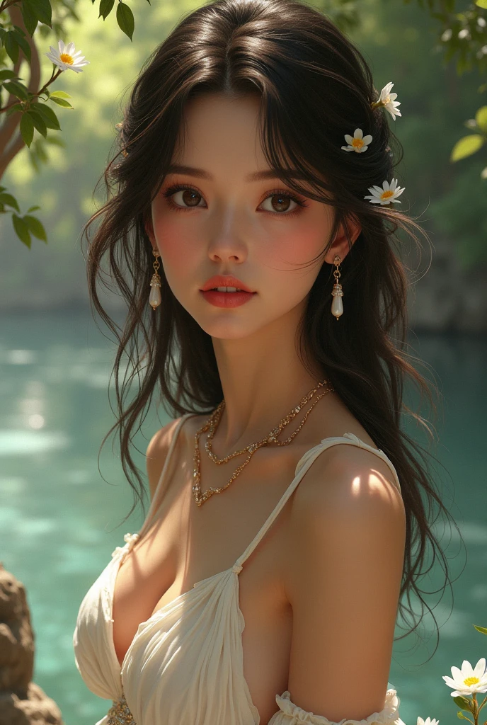 (Highest quality、High resolution、masterpiece)、4K Anime Art、(Cattleya, flower, whole body, plant、greenhouse、garden)、(Tropical flowers and ornamental plants)、(Orchid Fairy、Beautiful Face、Moisturized Skin、one piece、Small breasts、whole body)、(Soft Light)、(Soft Shading)、(Edmund Leighton Style)、(Sargent-style watercolor)、(White Background)、(No background)、Blur the background、
