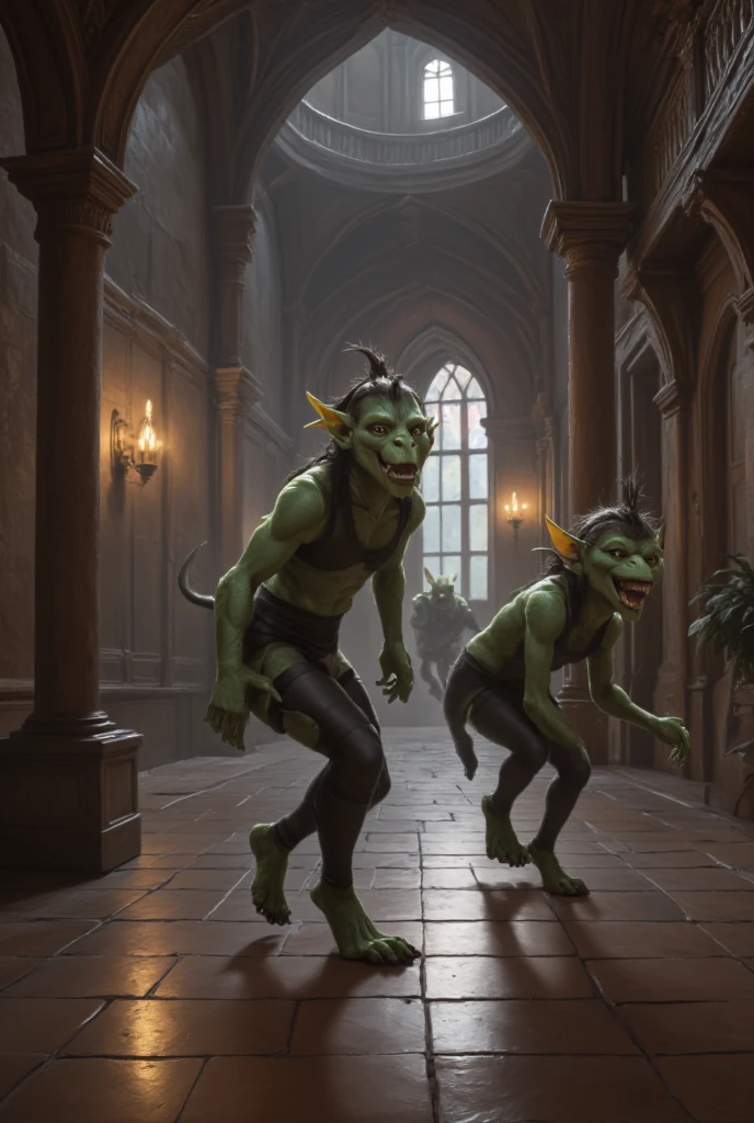 Goblins wearing black tights have infiltrated the castle