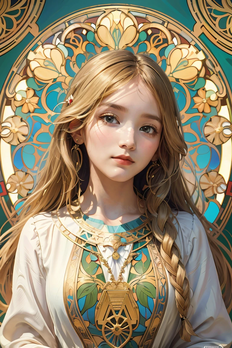 ((stained glass style:1.2), vibrant, fragmented, light effects, highly detailed:1.15), zentangle style portrait of <lora:sd15_VasilinaKireenko_locon_24_v1-000012:1> VasilinaKireenko blonde hair smile, face, eyes, butterfly symbols