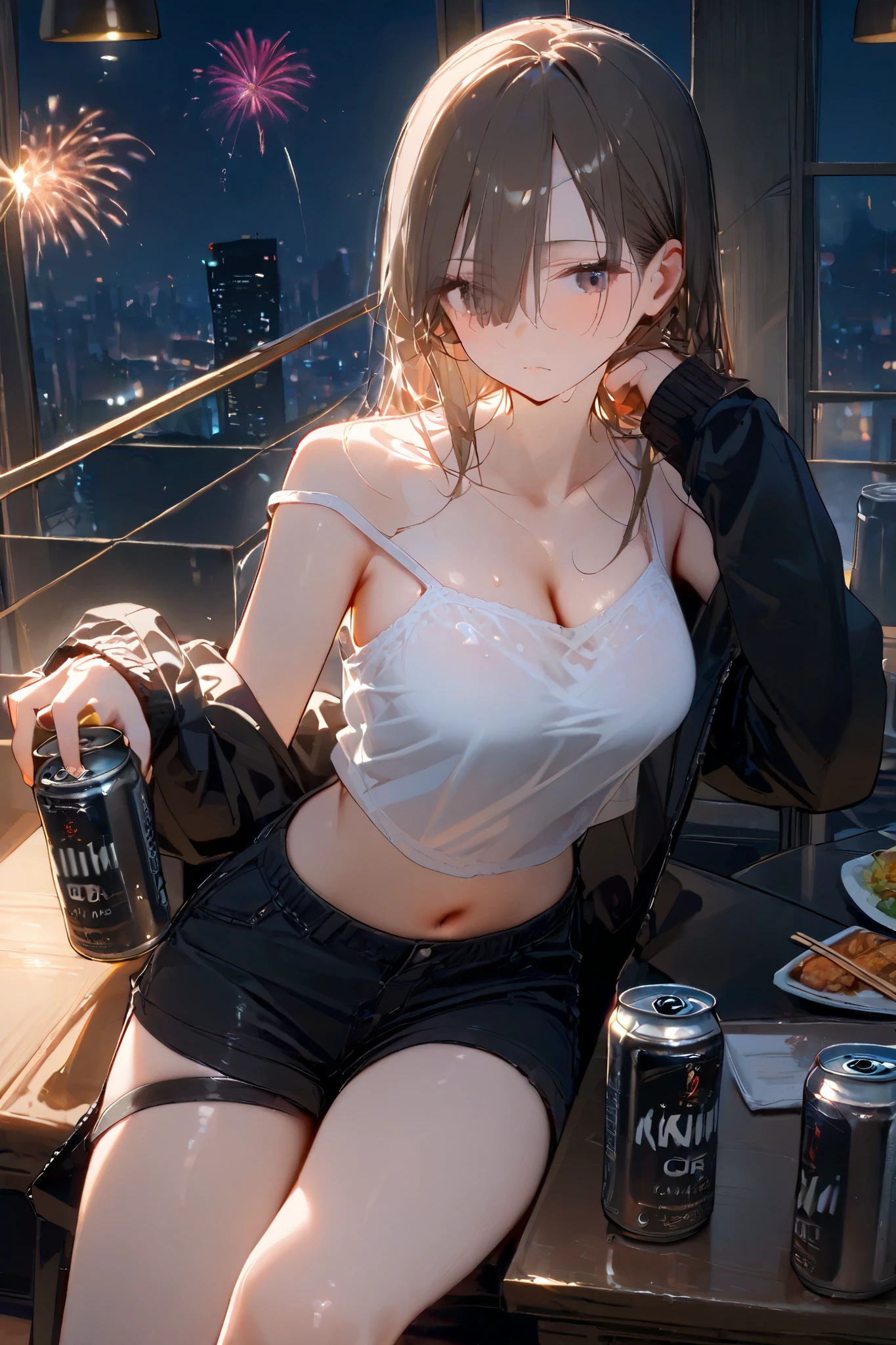 (masterpiece), (best quality), (ultra-detailed), (best illustration), (best shadow), (absurdres), Female, 25 years old, looking at viewer, steam, shy, nose blush, nsfw, medium breasts, nude, o-face, climax, light smile,