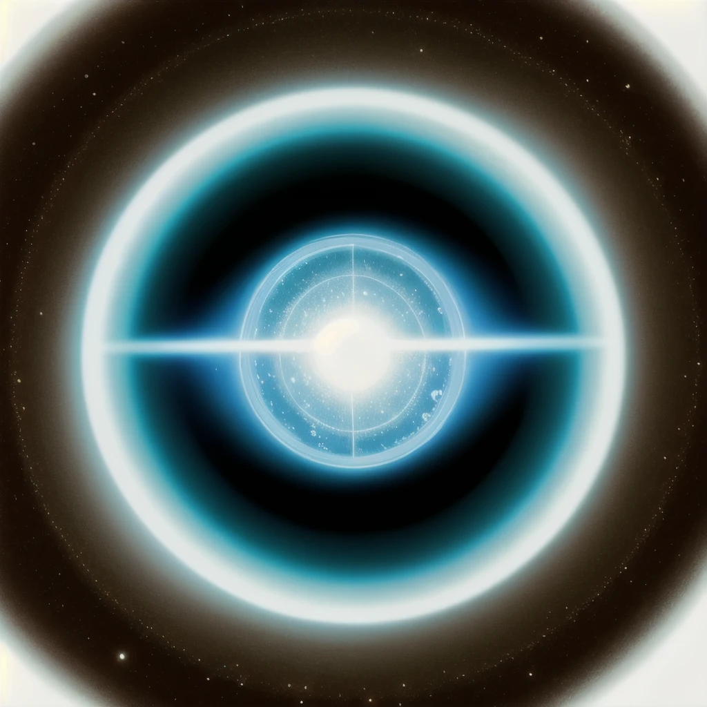 a view of a planet with a ring of light in the middle, a picture by John J Park, reddit, space art, in the astral plane ) ) ), portal in space, portal to outer space, majestic interstellar portal, portal to another universe, interstellar infinity portal, world seen only through a portal, wormhole, black hole event horizon, magic portal in the sky