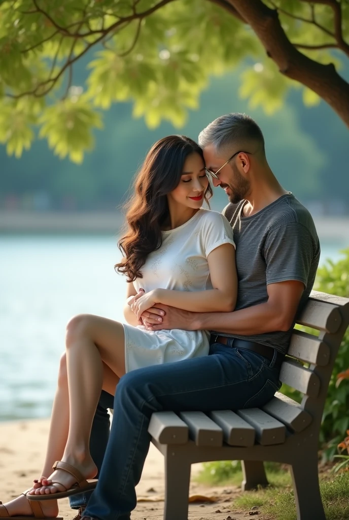 (best quality,ultra-detailed),(realistic:1.37),a couple supporting each other in a mutual activity,illustration,loving gesture,care and connection,gentle touch,warmth and intimacy,soft lighting,romantic atmosphere,togetherness,emotional bond,subtle expressions,comforting presence,caring hands,beautifully composed,artistic rendering,tenderness and affection,happy relationship,hopeful outlook,trust and support,simple joy,harmonious colors,emotional connection,peaceful setting,comfortable environment,quiet moment,contentment and happiness,tranquil ambiance,natural scenery,nurturing love,serene and peaceful,detailed facial features,brilliant colors,sublime tranquility,blissful companionship,strong bond,fine details,vibrant hues,serenity and harmony,wholesome and sincere,mutual understanding and respect