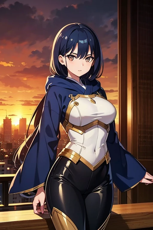 military, military uniform,Brown jacket,Black and red shirt ,pants,long sleeves, pantyhose,
<lora:Nikki_Taylor_Gundam-KK77-V1:0.7>,
long hair,bangs,Blue hair,Blue eyes,
1 girl, 20yo,Young female,Beautiful Finger,Beautiful long legs,Beautiful body,Beautiful Nose,Beautiful character design, perfect eyes, perfect face,expressive eyes, looking at viewer, in the center of the image,(light_smile:0.5), official art,extremely detailed CG unity 8k wallpaper, perfect lighting,Colorful, Bright_Front_face_Lighting,shiny skin, (masterpiece:1.0),(best_quality:1.0), ultra high res,4K,ultra-detailed, photography, 8K, HDR, highres, absurdres:1.2, Kodak portra 400, film grain, blurry background, bokeh:1.2, lens flare, (vibrant_color:1.2) (Beautiful,large_Breasts:1.0), (beautiful_face:1.5),(narrow_waist)