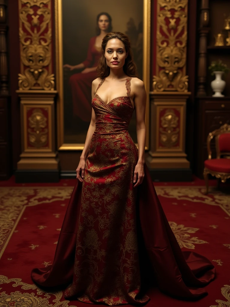 Angelina Jolie,lannister style dress