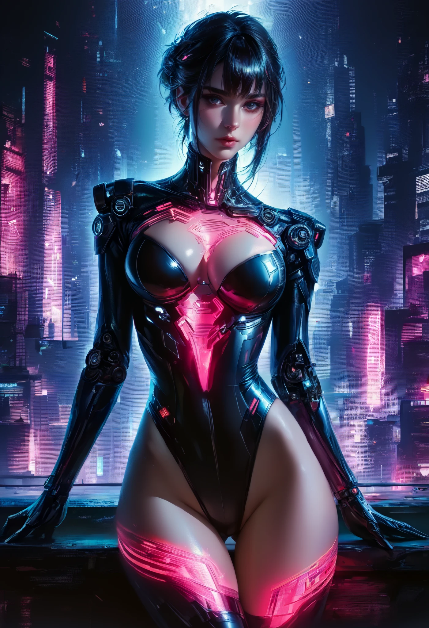 score_9, score_8_up, score_7_up, score_6_up, score_5_up, score_4_up, (best quality,4K,8k,highres,masterpiece:1.2), (super realistic photo:1.6), a beautiful italian girl wearing traditional japanese clothing, large round breasts, ukiyo-e style by hokusai, cyberpunk, neon lights, highly detailed, 8k, photorealistic, masterpiece, dramatic lighting, intricate patterns, futuristic cityscape, glowing neon signs, moody atmosphere, cinematic composition, vibrant colors, stunning thighs, beautiful hips