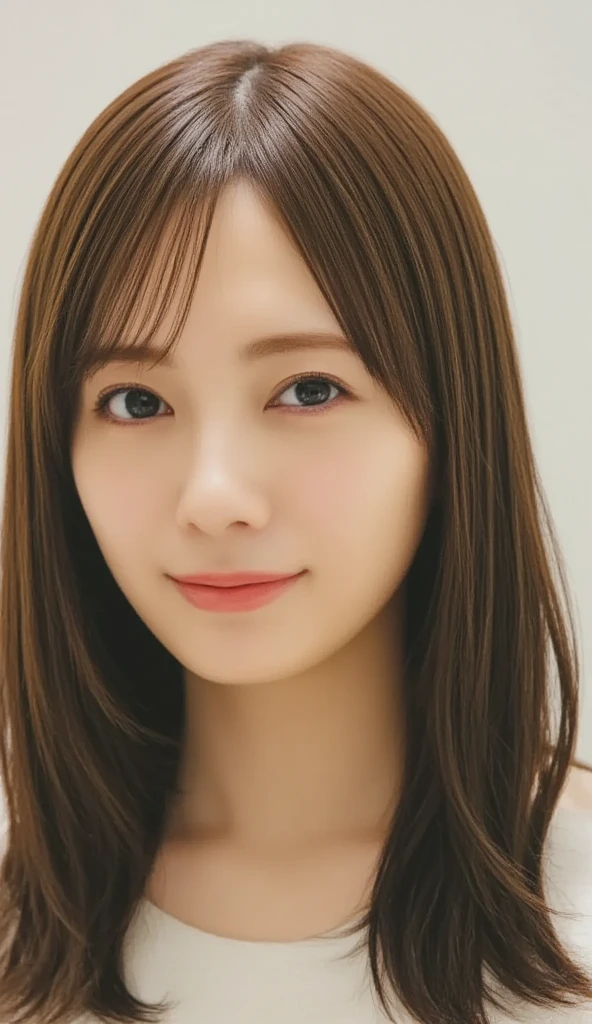 32K, masterpiece, masterpiece,  realistic ,  very detailed,    Unvolume ,  high res,  faces that Japanese men really like.,  Smoother Light  ,  Official Art,  written on everyone in the same swimsuit,  bright light, close,  detailed face , smile,  Beautiful Details in the Eyes , 19 years old Korean,  cute,  real skin texture deep into the night, T-Shirts,