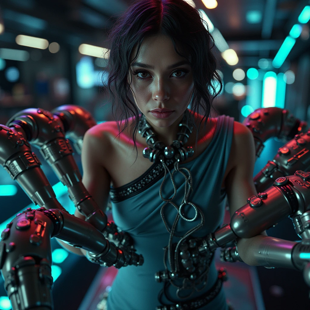 (cyberpunk style), cinematic film still neonpunk, photo Portrait of the the hunchback of notre dame, 1man, full body shot, on a cyberpunk style, biomechanical bodyparts,  standing on a gargoyle with a destroyed mosaic on the back, ((cybernetic environment)), ((technology)), ((Cyberpunk Clothing)), cryogenic, (cyberpunk), night, (neon lights:1), cybernetic gargoyles standing in the back, cybernetic elements in the walls, science fiction, cinematic,   <lora:epiCRealismHelper:0.8>  <lora:real_skin:0.8>