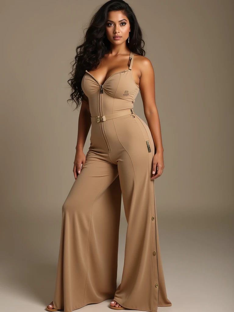 Beautiful Girl, Age 55 years, full body image, stand, Shibari : 1.5 , art, Model in a rope, tight body;, large breasts, long hair, Road with cars running back and forth,