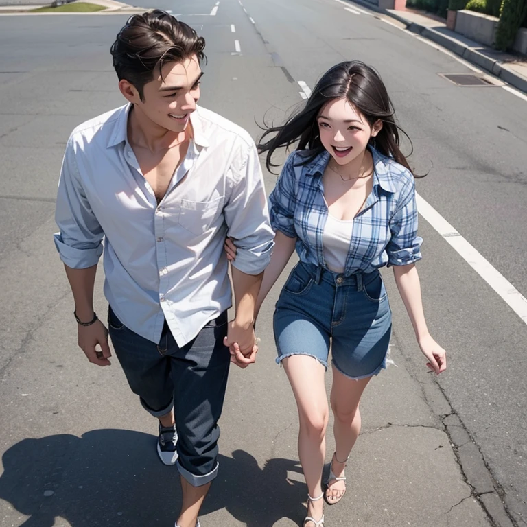 Young couple dating、Handsome men and beautiful women