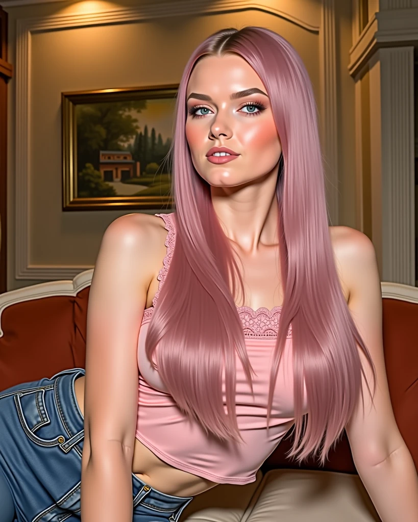 pink hair,s girl,noble,ellegance,