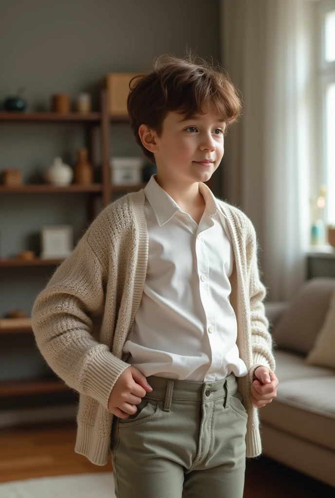 Boy with brown hair, Short hair taking air the boy is and you can only ...