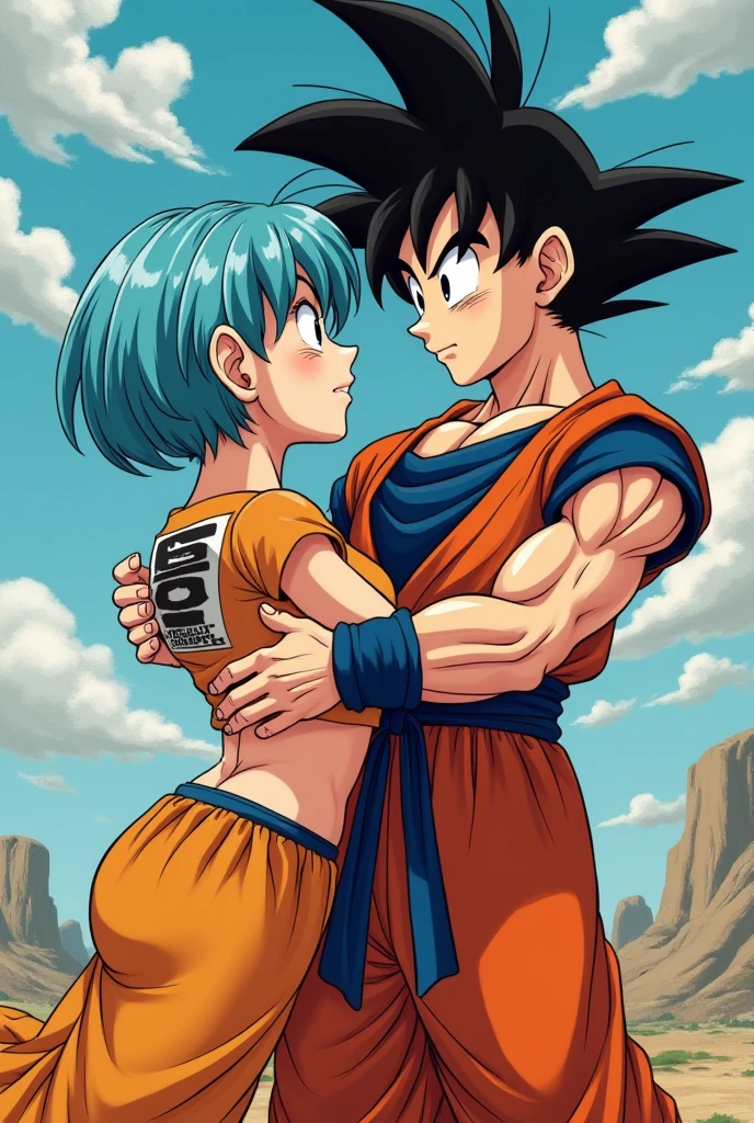 Bulma fucked by Goku without clothes show boobs 







