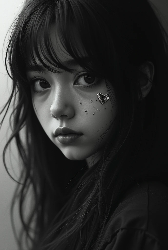 ((high qualiy, work of art:1.4)), 1 girl, ((trunk)), portrait sketch, messy drawing, messy coal stains, Unfinished sketch, sketchbook charcoal style drawing of a woman, sketchbook drawing, sketchbook, cute hair, medium short hair, asian cute face, symmetrical face, symmetrical eyes, ((paper material background)), realistic coal lines, imperfect drawing, coal crumbs, coal lines, imperfections