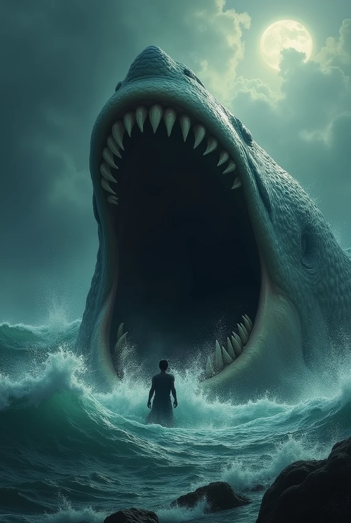Can you draw a young man who was swallowed by the cachalot whale in 1841?