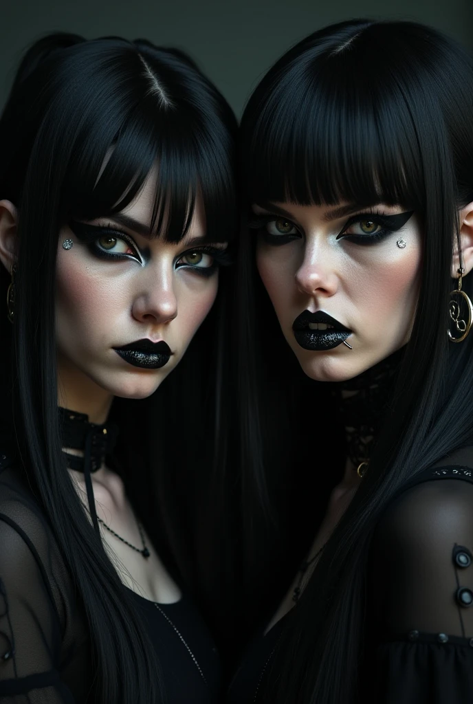 A BDSM vampiric goth girl ultra realistic ultra detailed