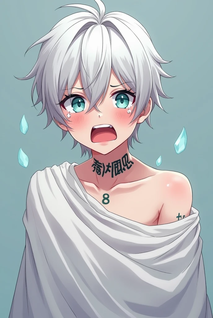 top-quality、in 8K,{a person who has been violently raped}{2Man Boy}{Desire for sex}Perfect limbs、Perfect fingers,{ers old},silber hair,Bath,{ seduce a boy}Sweating,Smaller chest、(((sexual act)))、((cum shots))、(((( delight))))、((((Kamimei)))、