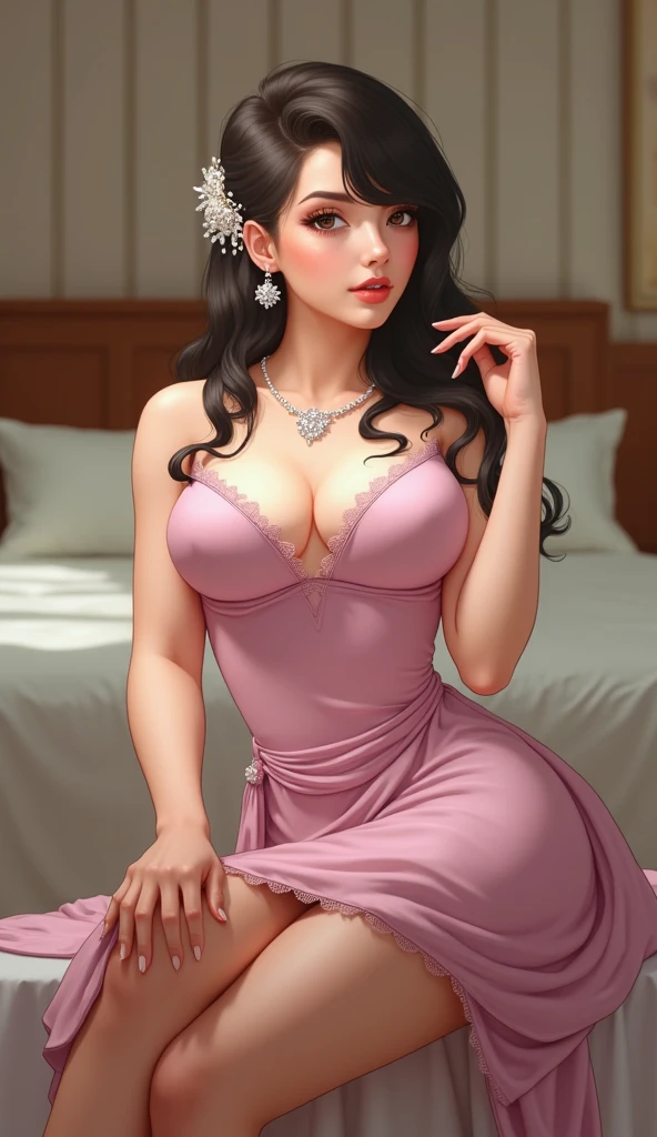 ((Masterpiece, best quality,edgQuality)),smirk,smug,
edgTemptation,edgYSL, a woman wearing a sheer dress, flowers on dress,floral gown ,wearing edgYSL,posing for a picture,standing
<lora:edgYSL_Temptation:1>