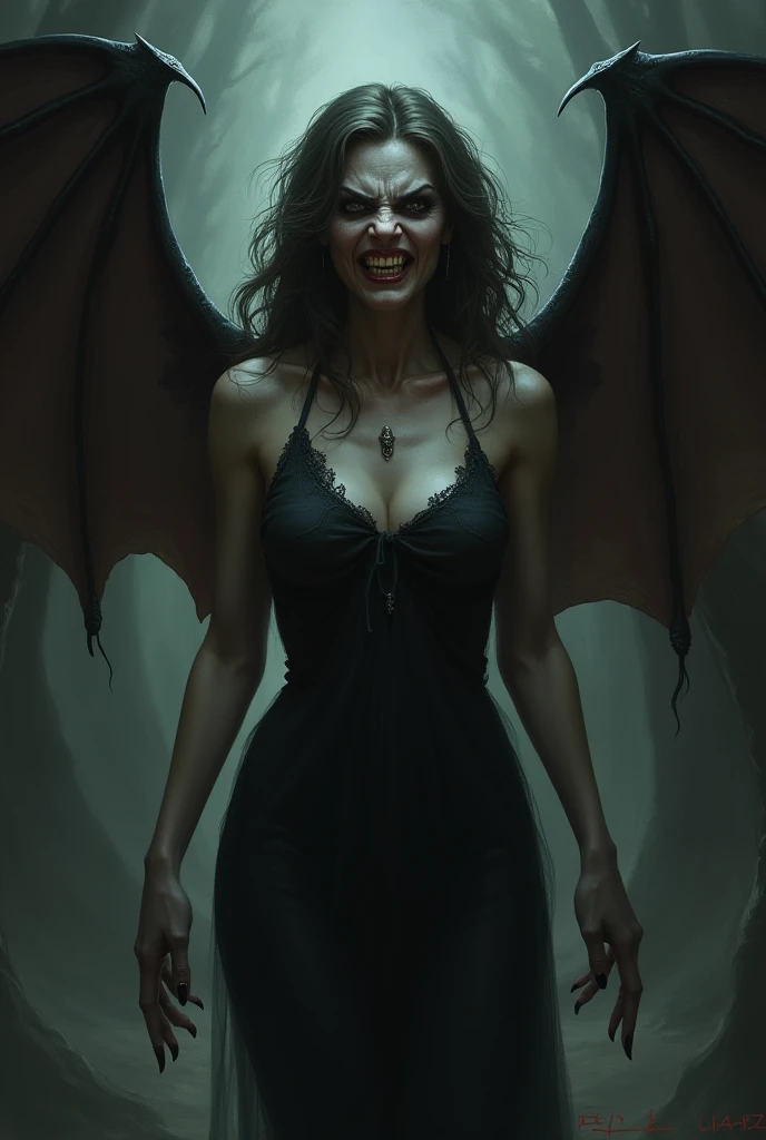 (best quality,4k,8k,highres,masterpiece:1.2),ultra-detailed,(realistic,photorealistic,photo-realistic:1.37),bat girl eating giga busty malaysian woman alive,super hungry girl with sharp fangs and piercing eyes,carnivorous vampire girl consumes the woman with her long tongue,lush green garden backdrop,moonlit night sky,shadows cast by the moonlight,moonlight illuminating the girl's pale skin,long flowing hair swirling in the night wind,mesmerizing gaze from the girl's piercing eyes,gorgeous bat wings extending from her back,delicate veins visible on the bat wings,blood-stained lips after devouring her prey,magical glowing aura surrounding the girl,bat girl's fangs glistening in the moonlight,woman's voluptuous curves highlighted by the girl's grasp,exquisite details on the woman's traditional Malaysian attire,fine texture of the woman's silky hair,glimpse of fear in the woman's eyes,subtle expressions of pain and pleasure on the woman's face,delectable noodle-like texture as the girl consumes her,vibrant colors blending in harmony,soft and diffused lighting,creating an ethereal atmosphere,hint of mist floating in the air,adding a sense of mystery and suspense to the scene.