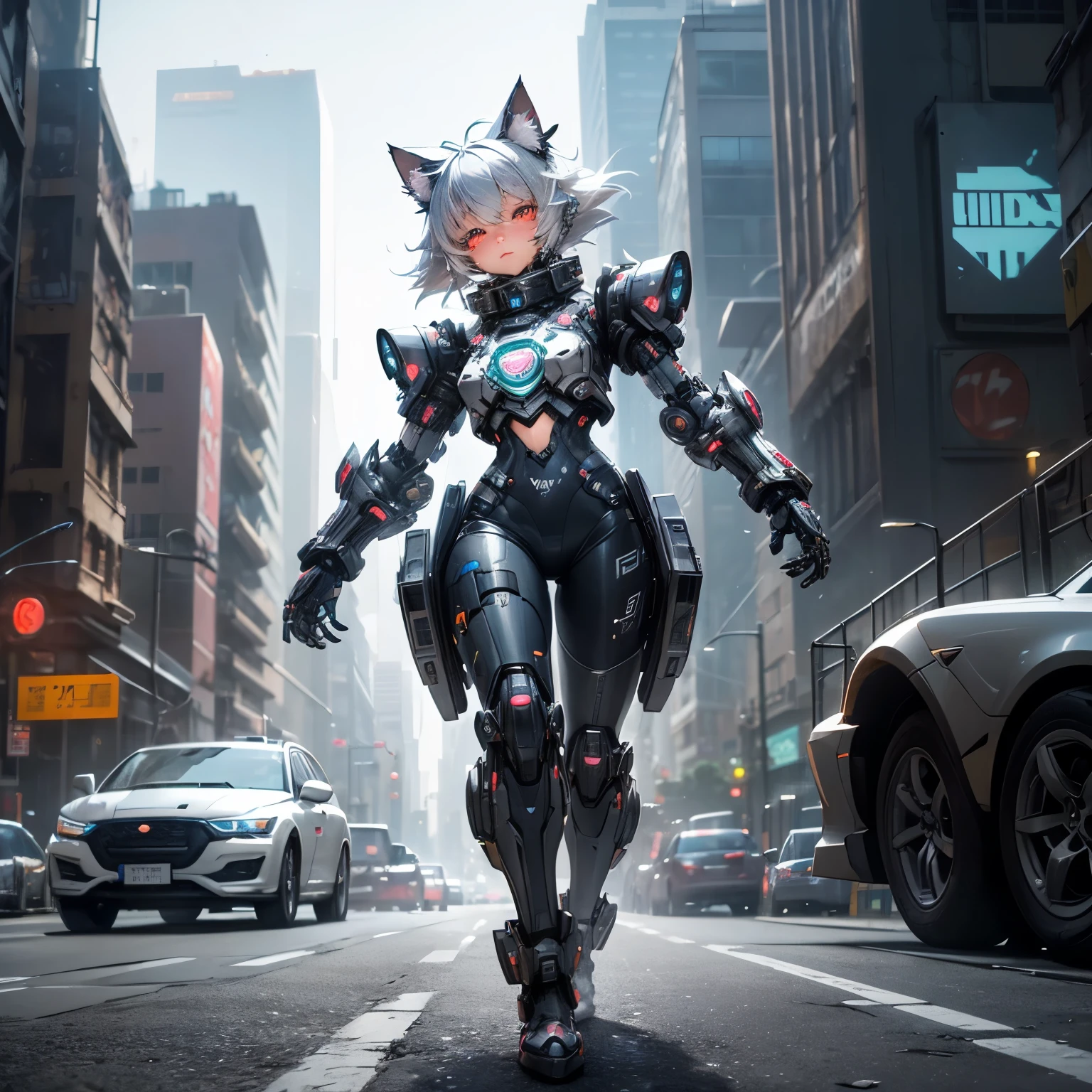 Outdoor Cat, Realistic Anime Style 3D, Wlop and Sakimichan, 2. 5 d cgi anime fantasy artwork, smooth anime cg art, deviantart artstation cgscosiety, 3 d render character art 8 k, female cyberpunk anime cat, digital,spritesheet of a female character,druid, human race,silver hair,best detail,ultra-detailed,best realism,ultra-realistic,sexy,seductive,full body in picture,walking,front,right,left,back,high detail, modern,  drop shadow, cinematic lighting, UHD, high details, high quality, best quality --auto --s2