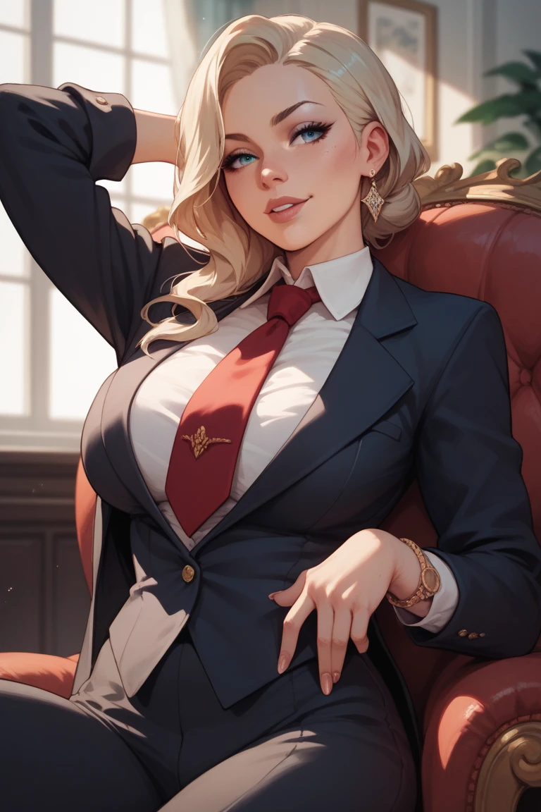 girl in suit and tie