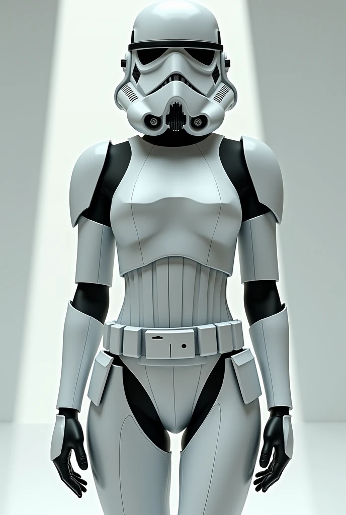 wearing shiny stormtrooper armor, a Star Wars imperial agent, wearing stormtrooper armor, imperial Star Wars style, storm trooper, stormtrooper, trooper, female stormtrooper, slender waist, medium breasts, wide hips, thigh gap, stormtroopers, Star Wars character