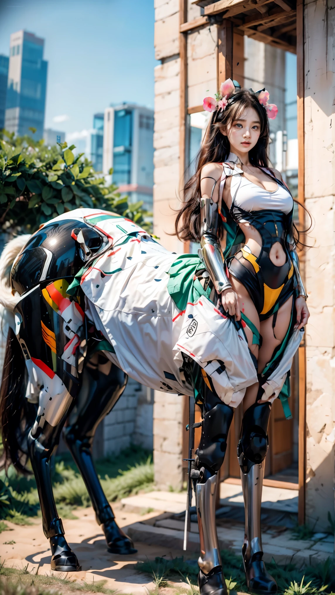 A team of superheroes to create an oversized wide-angle , super depth of field , Beautiful cinematic promotional illustrations with Hollywood master-level designs , Distribute character materials with geometric shapes ,Multi-layer zoom ,Integrated 光线变化, multi-angle capture , Focus on the character's face ,( cybermecha centaur 、Metaphor 、暗藏玄机人物殿堂级的性特征and excellent sexual tension :1.6), world-class rendering , super detailed,Super complex, Super Detailed , details are true ,Super-sharp , super high quality output, bright color , beautiful ancient god Siren 。{( is based on classical aestheticism :1.8), super skill fighting moves , using commercial giant makeup props ,What brings together a team of (grace、pride:1.2) team up,include(人马合一的Cyber机甲半人马,Centaur,Centaur:1.8),and( the charming ancient gods, the mermaid 、Half man, half fish:1.6),and(Cat girl,Cat People, half human half cat ),and( high-energy phoenix girl 、Fire woman、 half human half fire :1.6), and the mini flower fairy (Fairy:1.6),以及粉红的魔tail(Succubus:1.6),wait( more than the five beast girl Furui 1 .5),they(Integrated 、 Perfect Blend 、 precise connection 、 seamless nesting 、 line slender 、 appearance incorporating mythological, legendary, and monster features、tail、Tentacles、Wings、Feather、scale、nail、hoof、Anti-Joint 、Arthropod、fur、Chitin 、Pattern、Tattoo、华丽装饰wait外观特征:2), superheroes with (Beauty:1.5)、Tear mole、( compression of gravity, a large bag with an oversized curve, full, super huge jelly chest:1.6)、收窄的肋骨and肩、Vacuum belly、 rough、 ultra-long hips and legs 、 long body ,Standardized ergonomics 、 Physiological Perfection、 Medical Beauty Skin 、 Mysterious and fragrant organs }。场景内include职业为女性的:( Cthulhu folklorist 、Explorer、warrior、Clergy、scholar、wizard、 superhouse 、emperor、Angel、immortal、妖魔wait)。 a variety of superb martial arts ,加入中式玄幻and西方奇幻wait多种幻想元素的装备and服饰,包含有中西方多种古典and潮服融合的超级服装,诸多幻想and科技融合的特种装备, Blurred ultra-giant Oriental classical idols passing through the atmosphere 。 partner combination 、interactive、Innocence、Neon、 multiple color light 、Fire、 ultimate color control 、Fun、 Surrealism、Cyber、Prize-winning entries 、、 inspirational idea 、 Clean Picture 、Reality、 settlement screen 、Chinese Comics、AAA Games、The invisible light code passed the 。( cybermecha centaur 、Metaphor 、 concentrated computing power metaphor using camera language 、 excellent sexual tension :1.6)。