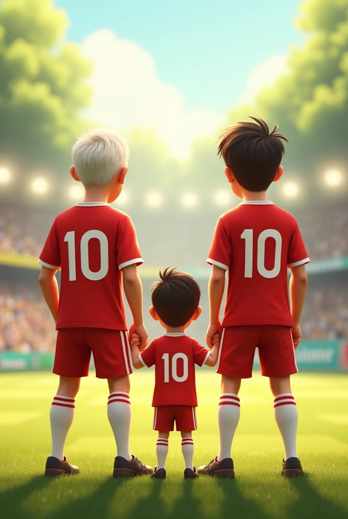 A poster depicting children in Olympic clothing representing courage