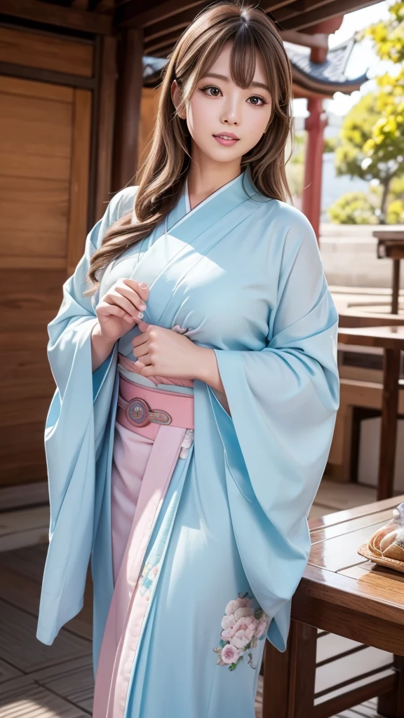 (8k, ultra-high resolution, highest quality, masterpiece:1.2), ultra-realistic, (realistic, photorealistic:1.37), (realistic skin:1.2), ultra-detailed, 8k, (solo:1.2), Korean woman, screaming, ((ultra-curvaceous,)) (ultra-voluptuous,) (yukata), (standing), (loose bun hair), (obese), (guerilla downpour), (night festival),(obese),