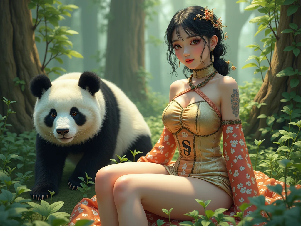 Description of requirements：Daughter of Meng Yu and Zhurong, lord of Southern Barbarians，Living in the jungle all year round，Companionship with the beast。With fake leopard ears，panther tail。Comb my mother's braided braid。Wear a bandeau，Short skirt。The costume should show a wild feeling，It is also necessary to have the cuteness and agility of a little girl。The weapon is a large claw，The kind that resembles gloves。
       Model action allows the character to bend over，Open your paws，It's like hunting。The standing painting action can draw a sleeping leopard，The maiden lies lazy on the stomach of the leopard。
       Primary color system：Leopard color matching
       age：14，girlish
       The distribution of color patches is obvious，Not trivial，The lines are smooth and competent。
       Head-to-body ratio：4.5-5 heads
       Hair color：white
       weapons：Claw covers
concentrate：The main color of the character as a whole is clear，The character characteristics are obvious。A modern and stylish cut design can be added，The expression poss dynamic is in line with the character temperament。
       keyword：teens girl，wildness